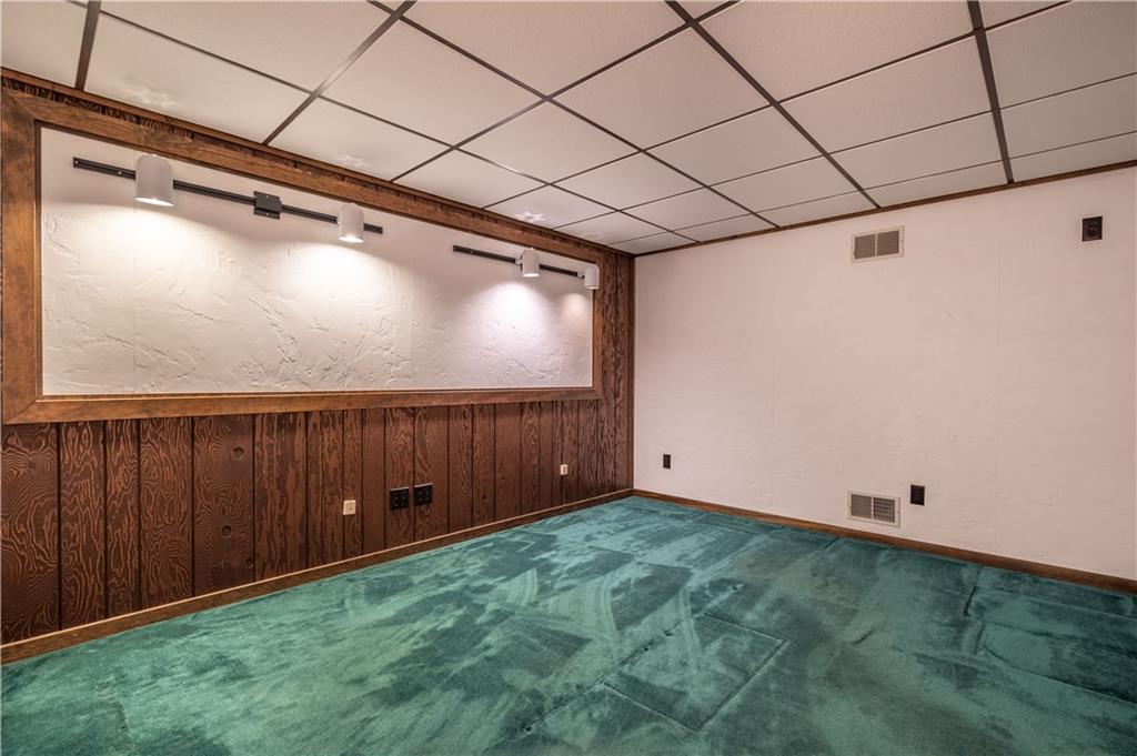 115 Center Church Road Canonsburg, PA 15317 - Photo 20 of 25 Lower level bedroom or office features track lighting...Use your imagination, this could be the gamer's room or play room or hobby room!!!!!
