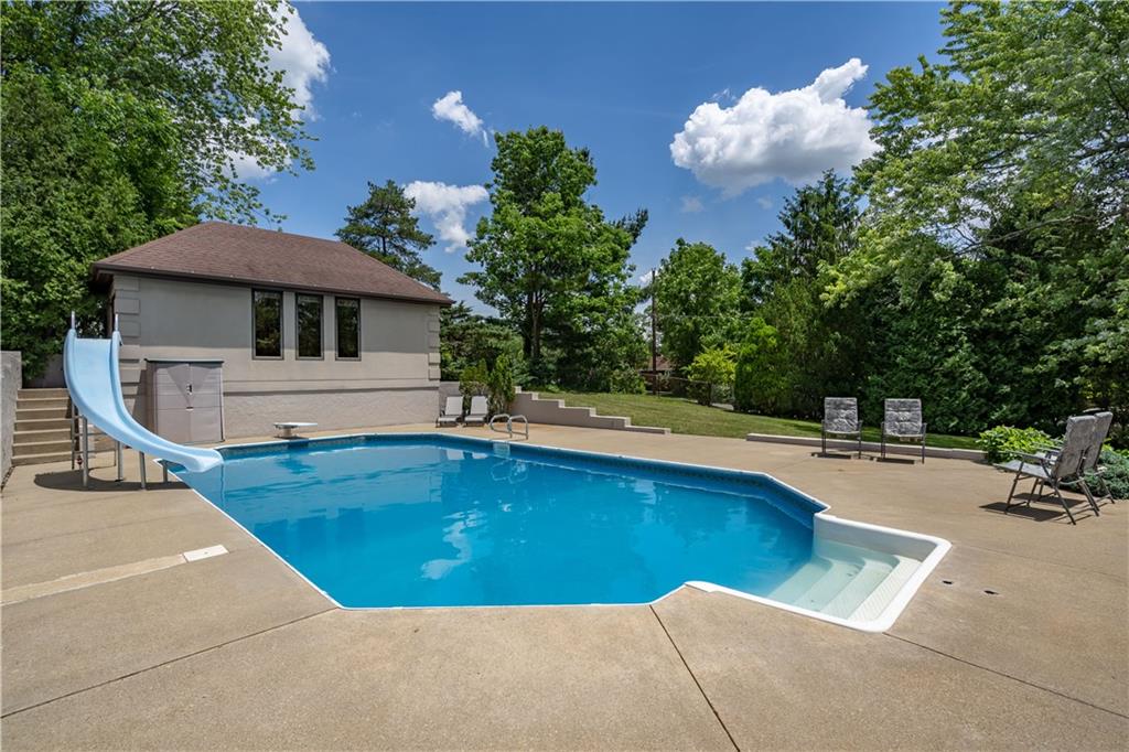 115 Center Church Road Canonsburg, PA 15317 - Photo 23 of 25 Rear yard and pool: Charmingly fenced pool space offers safe haven for children and pets to play. Pool house/garage offers endless opportunities!!