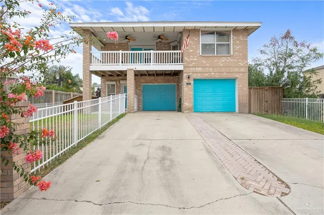 a view of a house with a balcony