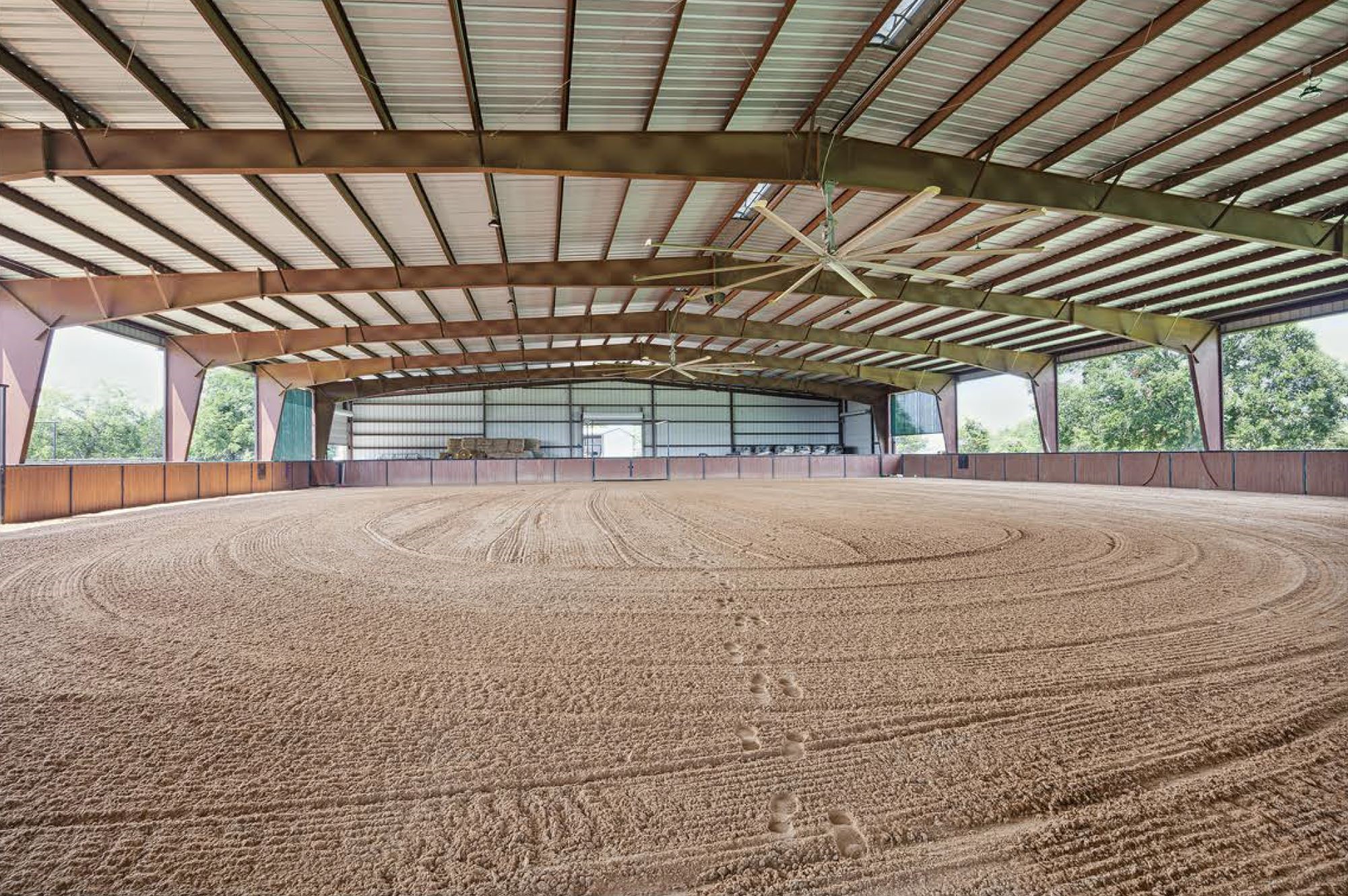 1325 Stalmach Road New Ulm, TX 78950 - Photo 17 of 50 Indoor arean with pipe and native cedar plank fencing. Built in 2012