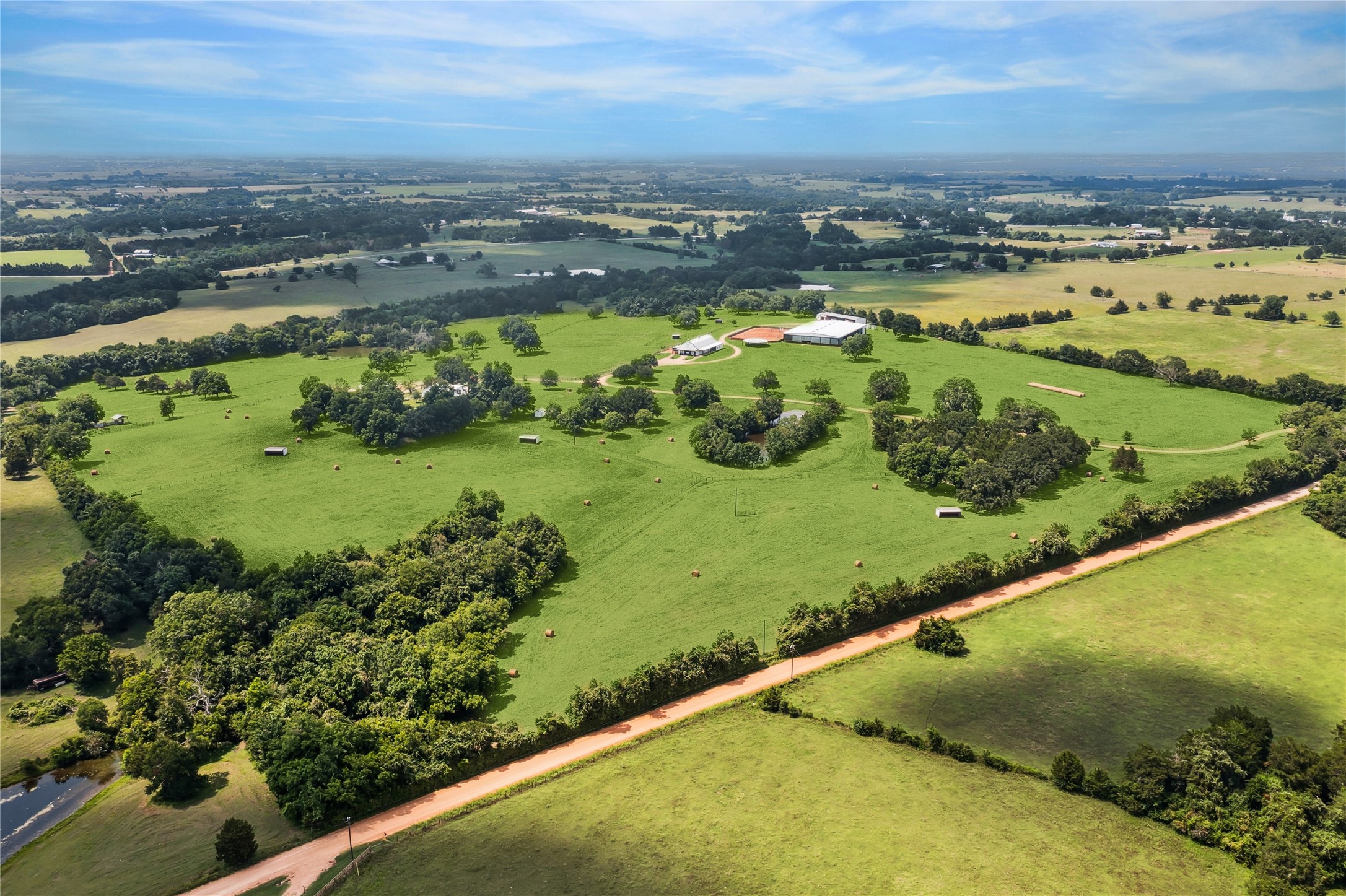 1325 Stalmach Road New Ulm, TX 78950 - Photo 2 of 50 Aerial view of El Sueno Horse Farm.