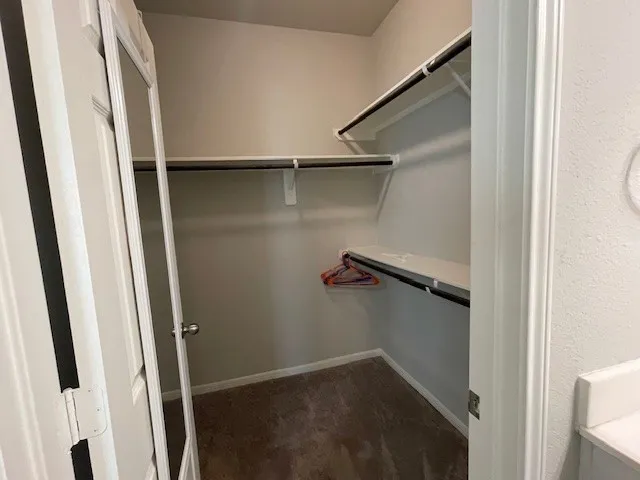 a view of walk in closet