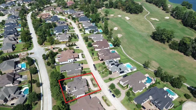 an aerial view of a city