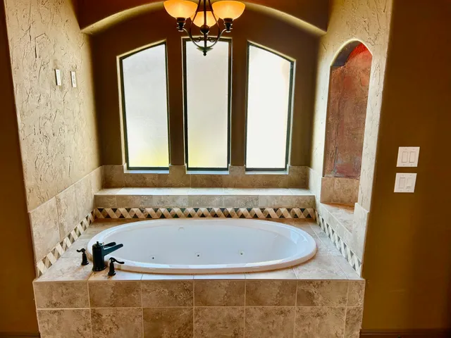 a view of a hall with the flat screen tv