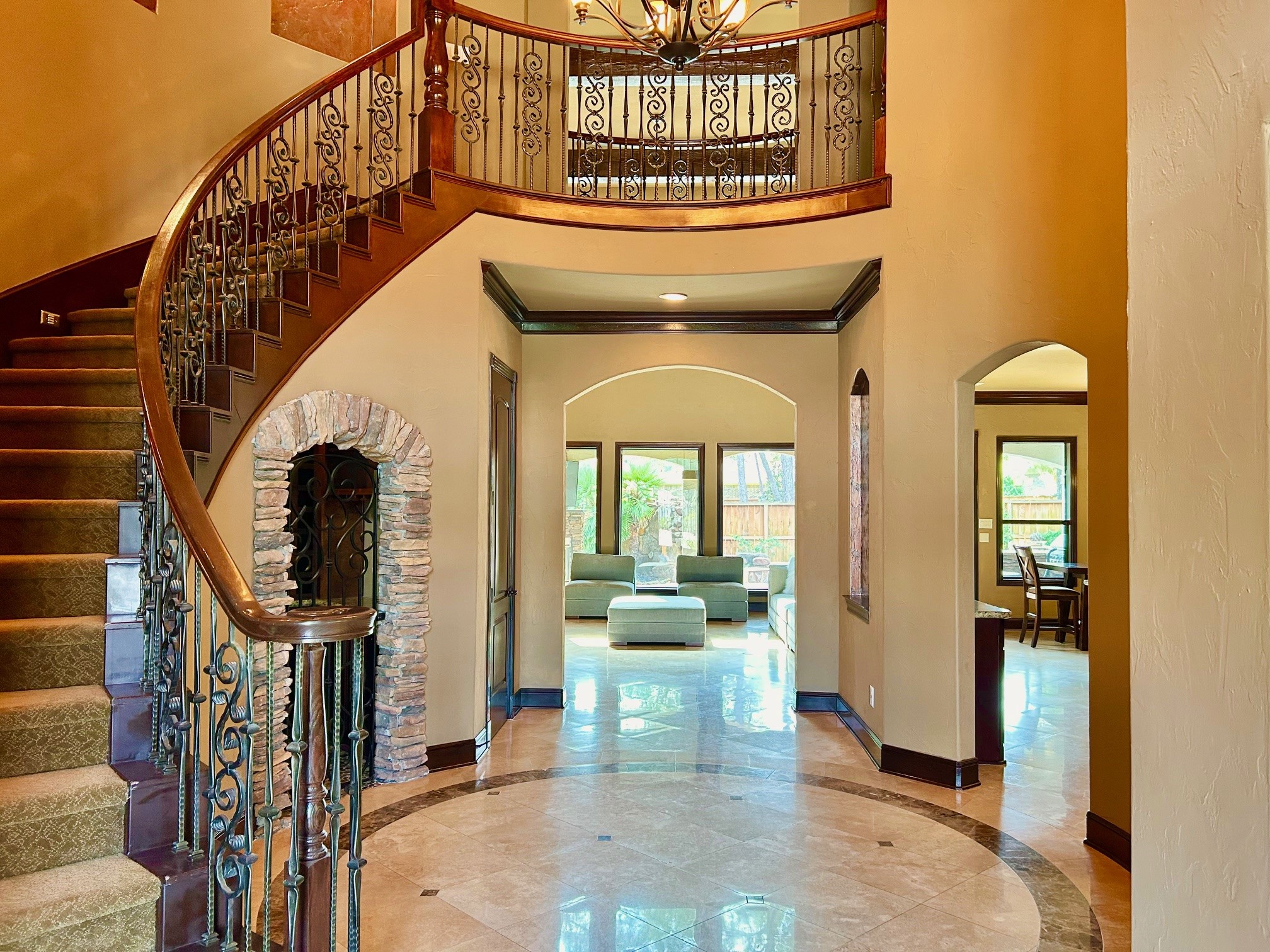 7511 Raes Creek Drive Spring, TX 77389 - Photo 3 of 41 a view of entryway and hall with wooden floor