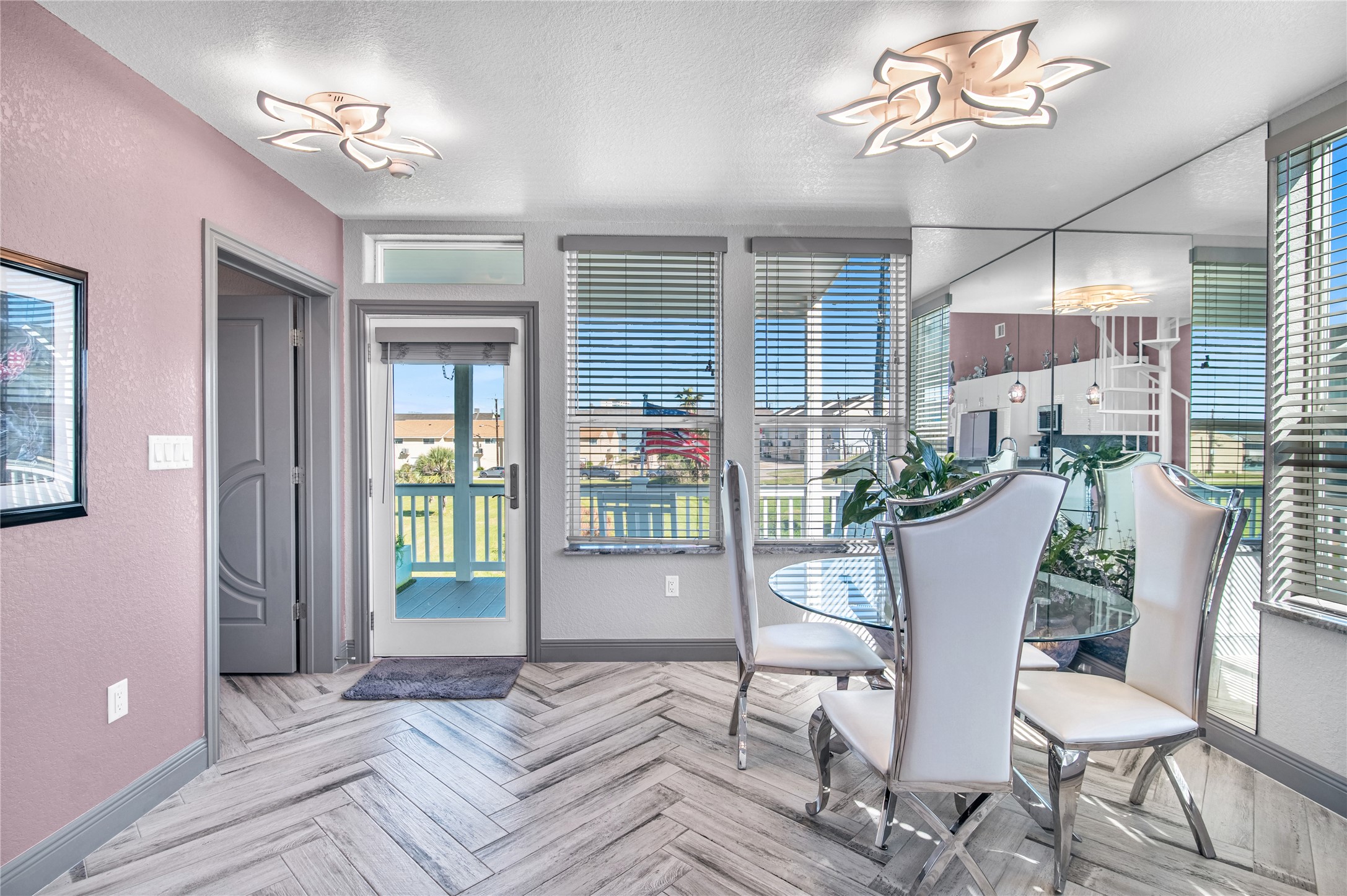 3709 Rice Street Galveston, TX 77554 - Photo 6 of 46 a dining room with furniture and window