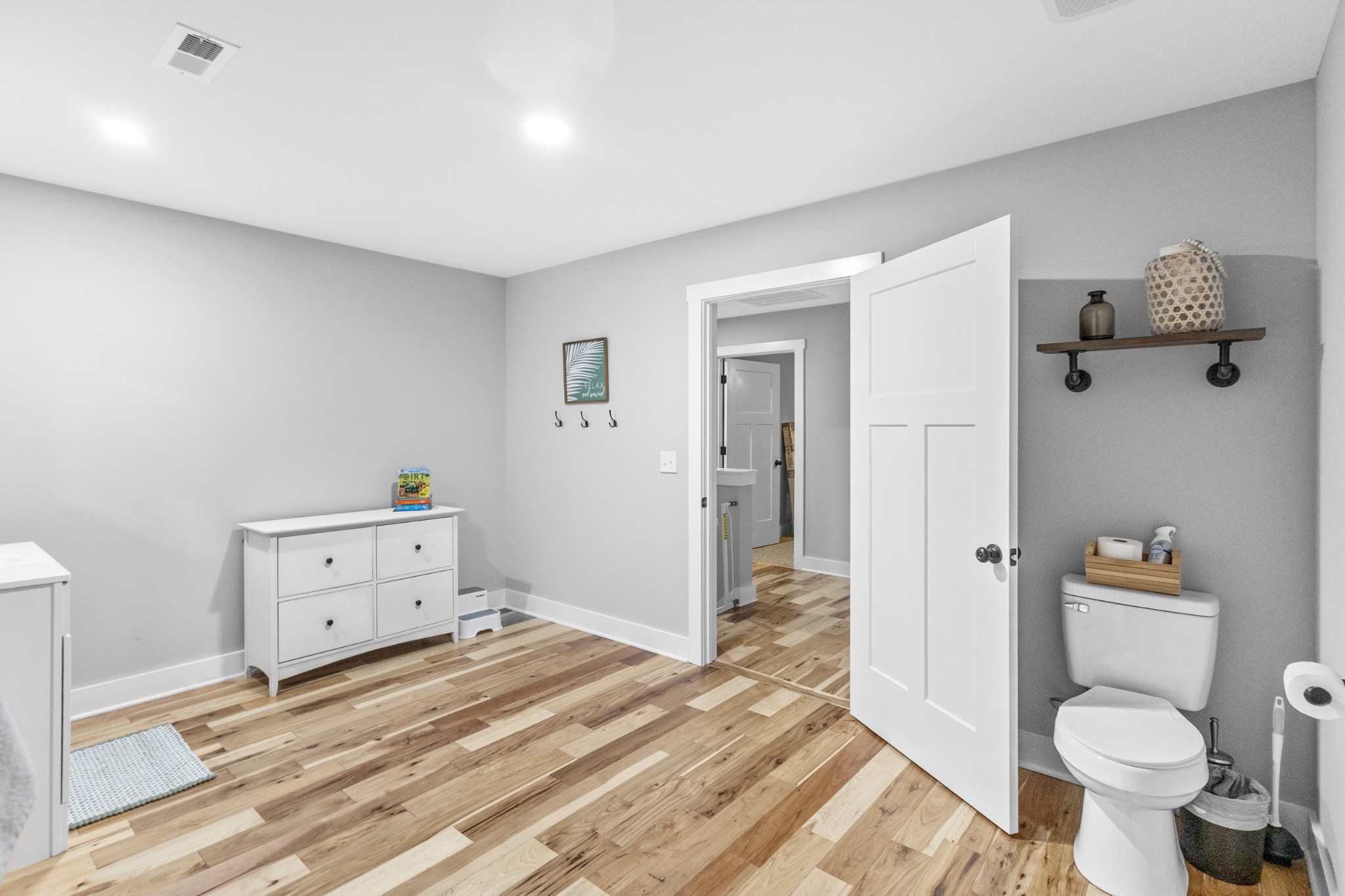 607 Old Columbia Road Unionville, TN 37180 - Photo 34 of 46 a bedroom with a bed and a view of bathroom