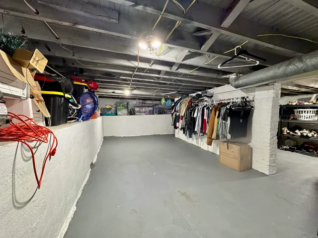 a view of storage and utility room