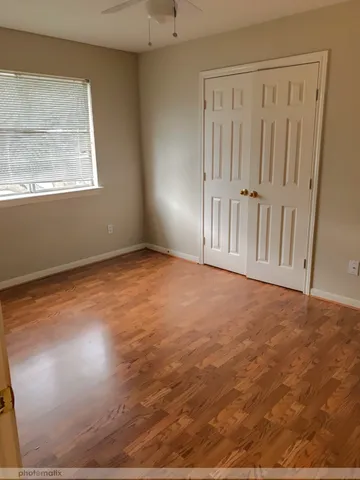 en empty room with windows