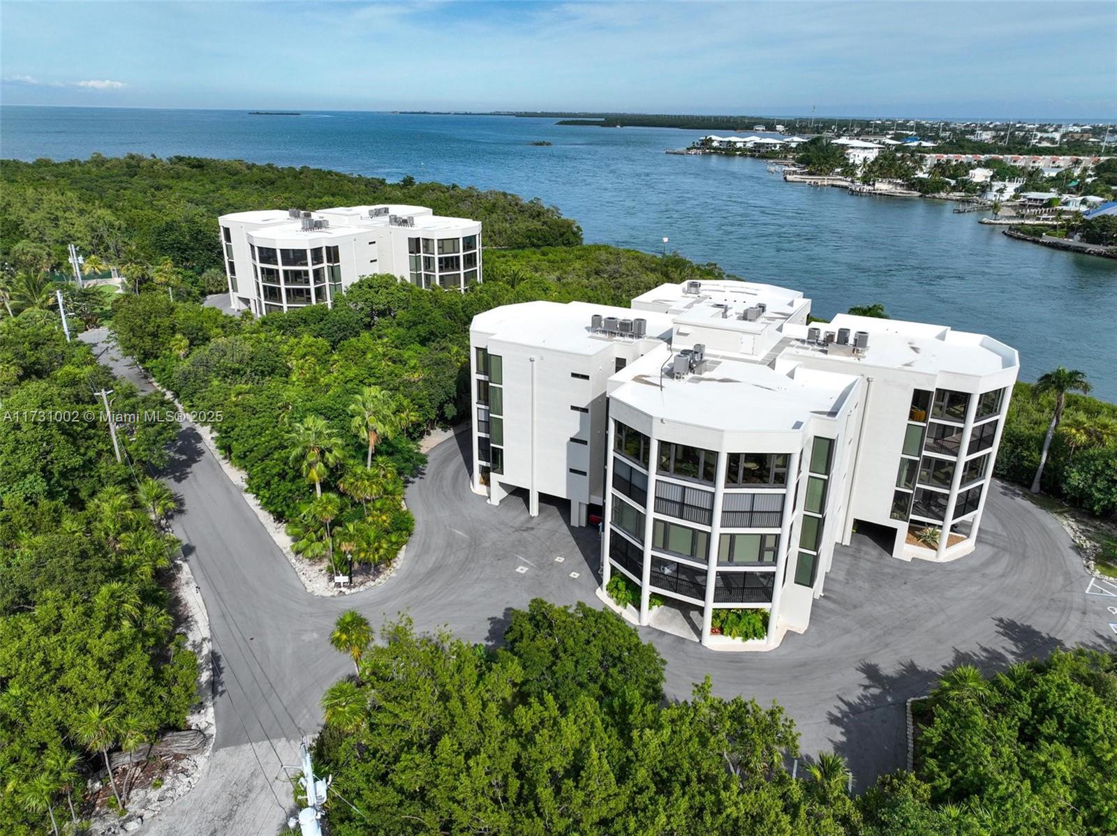 an aerial view of a house with a yard and lake view
