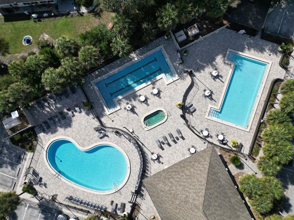 11340 Southwest 76th Circle Ocala, FL 34476 - Photo 28 of 42 an aerial view of a house with outdoor space and a lake view