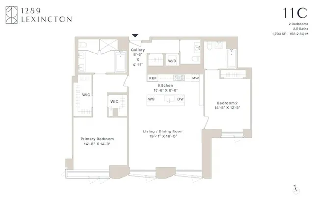 $3,600,000 | 1289 Lexington Avenue, Unit 12C | Upper East Side