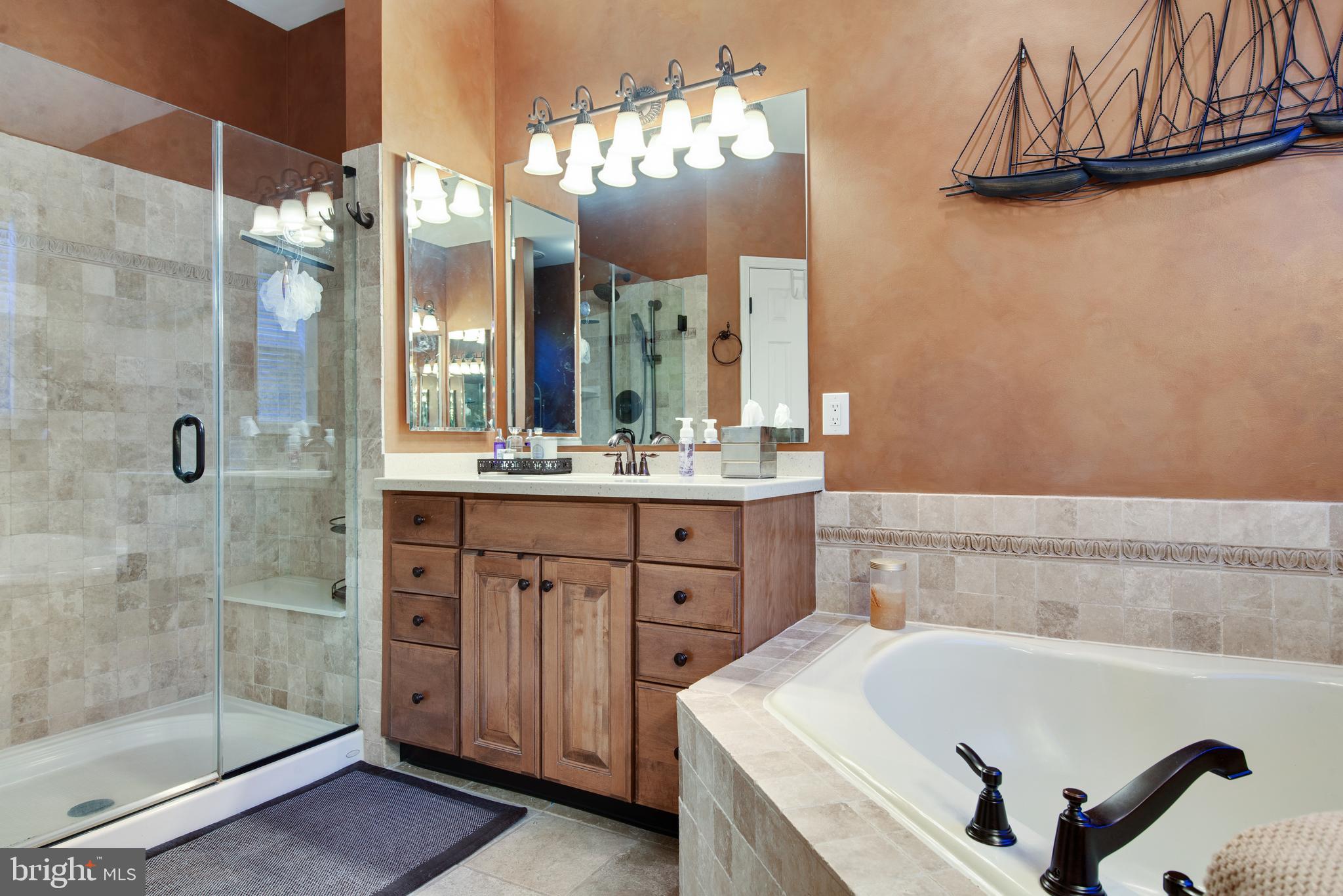 140 Somerfield Road Swedesboro, NJ 08085 - Photo 19 of 40 Pristine tiled shower with glass doors