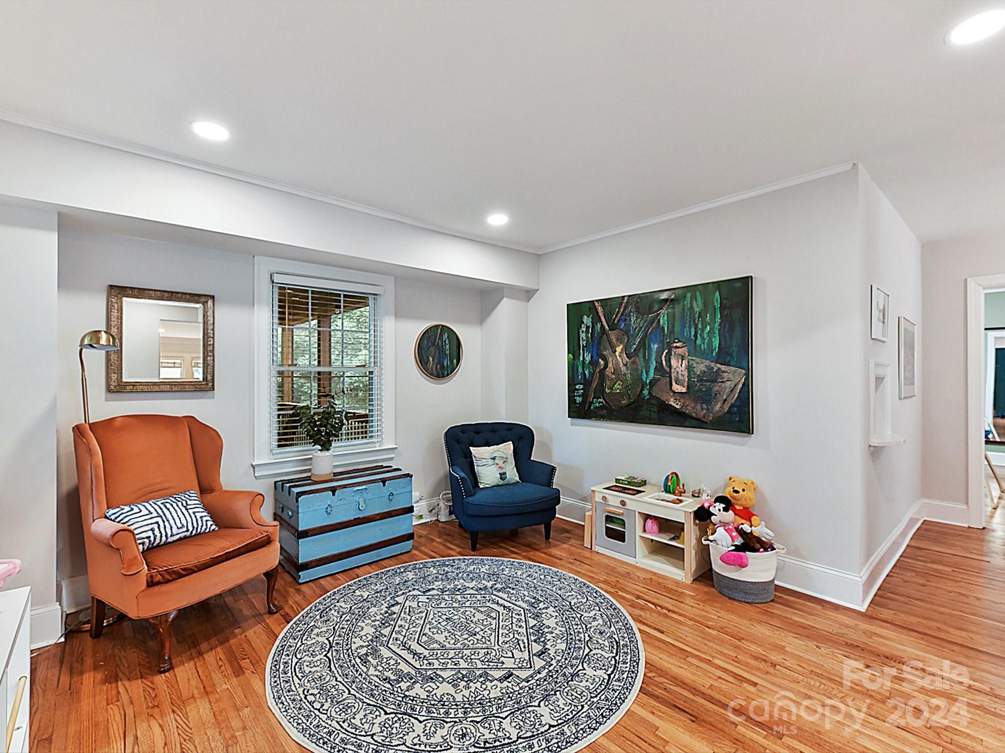 1309 Morningside Drive Charlotte, NC 28205 - Photo 14 of 41 a living room with furniture and a wooden floor