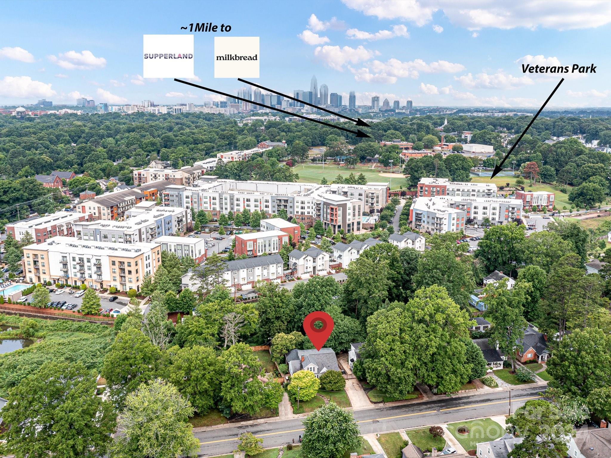 1309 Morningside Drive Charlotte, NC 28205 - Photo 32 of 41 a city view