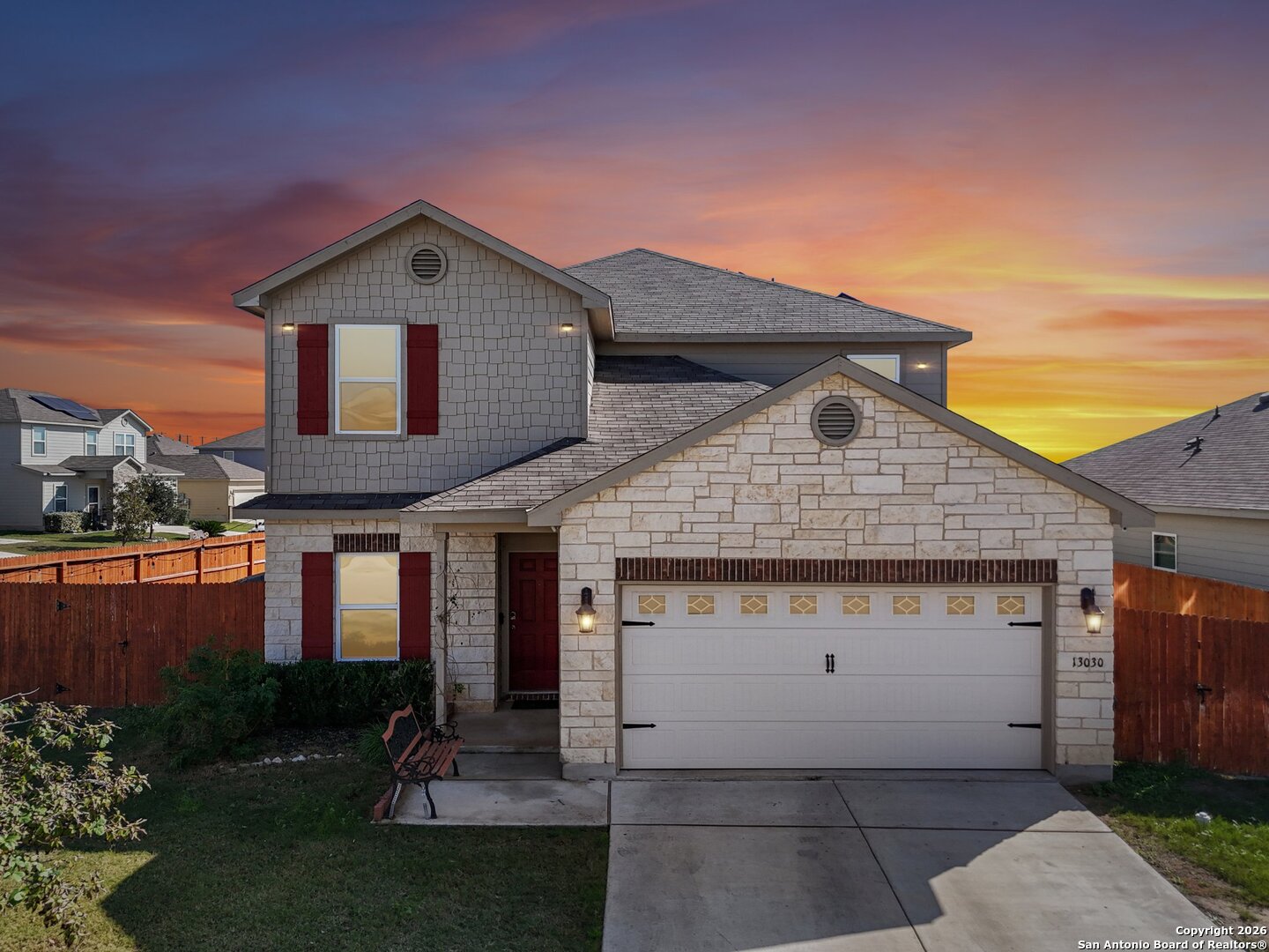 13030 Heathers Reef St. Hedwig, TX 78152 - Photo 1 of 51 a view of a white house next to a yard with potted plants