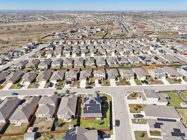 an aerial view of a city