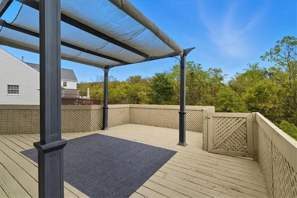 a view of balcony with couch