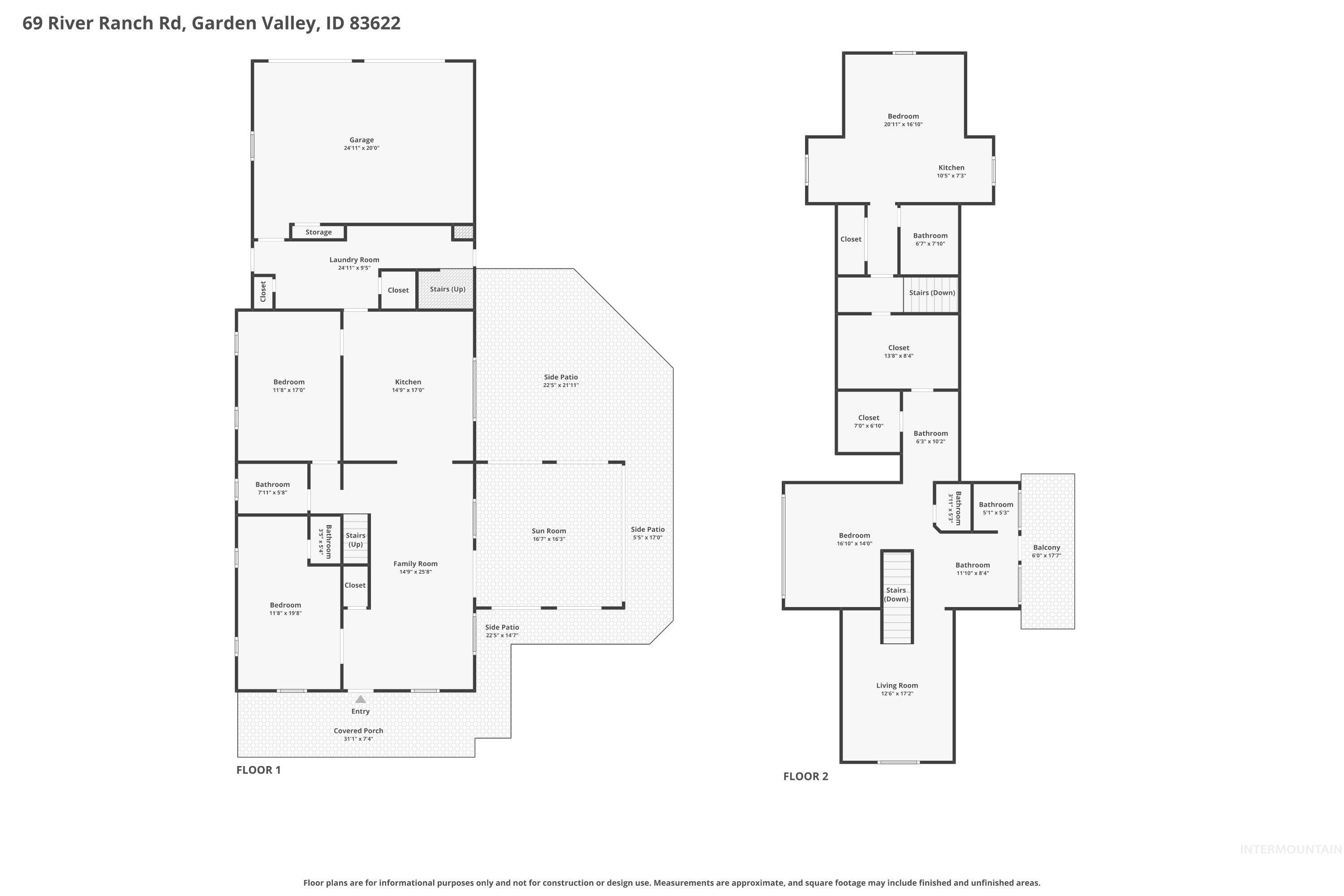 69 River Ranch Road Garden Valley, ID 83622 - Photo 50 of 50 View of room layout