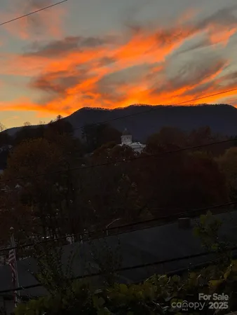 a view of sunset