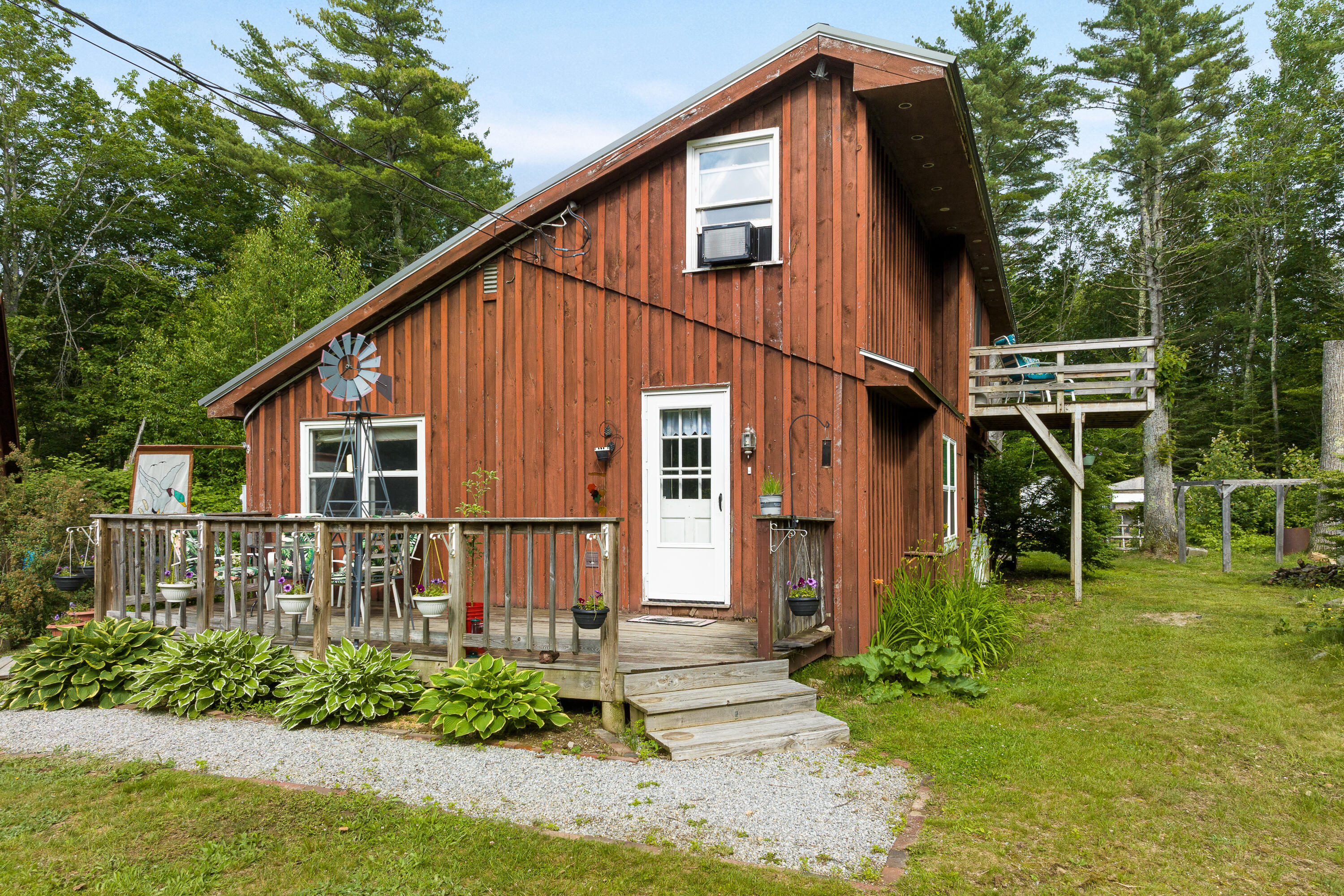 89 Dorr Road Wiscasset, ME 04578 - Photo 5 of 44 Side yard below second floor deck