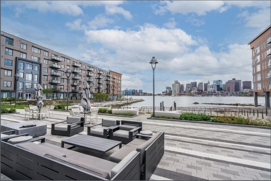 45 Lewis Street, Unit 312 Boston, MA 02128 - Photo 13 of 17 a view of terrace with seating space and barbeque oven