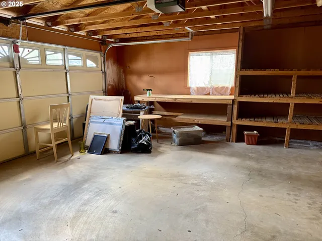 a view of a car garage