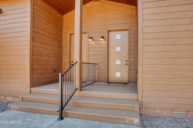 a backyard of a house