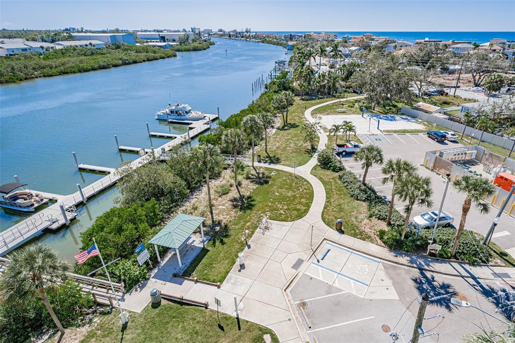 399 2nd Street, Unit 215 Indian Rocks Beach, FL 33785 - Photo 46 of 51 an aerial view of a house with a lake view