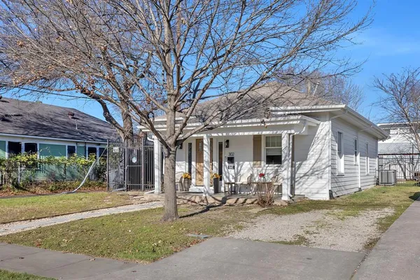 a view of a house with a patio