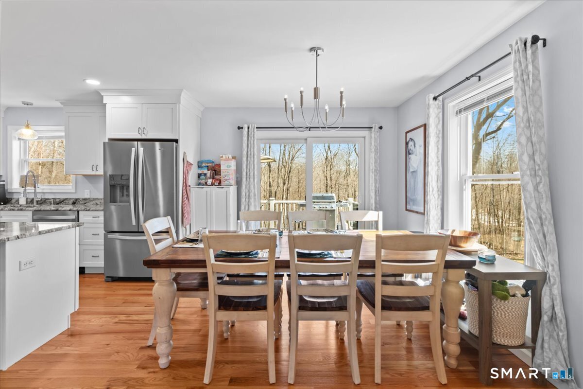 26 2nd Street Lebanon, CT 06249 - Photo 7 of 37 a view of a dining room with furniture window and outside view