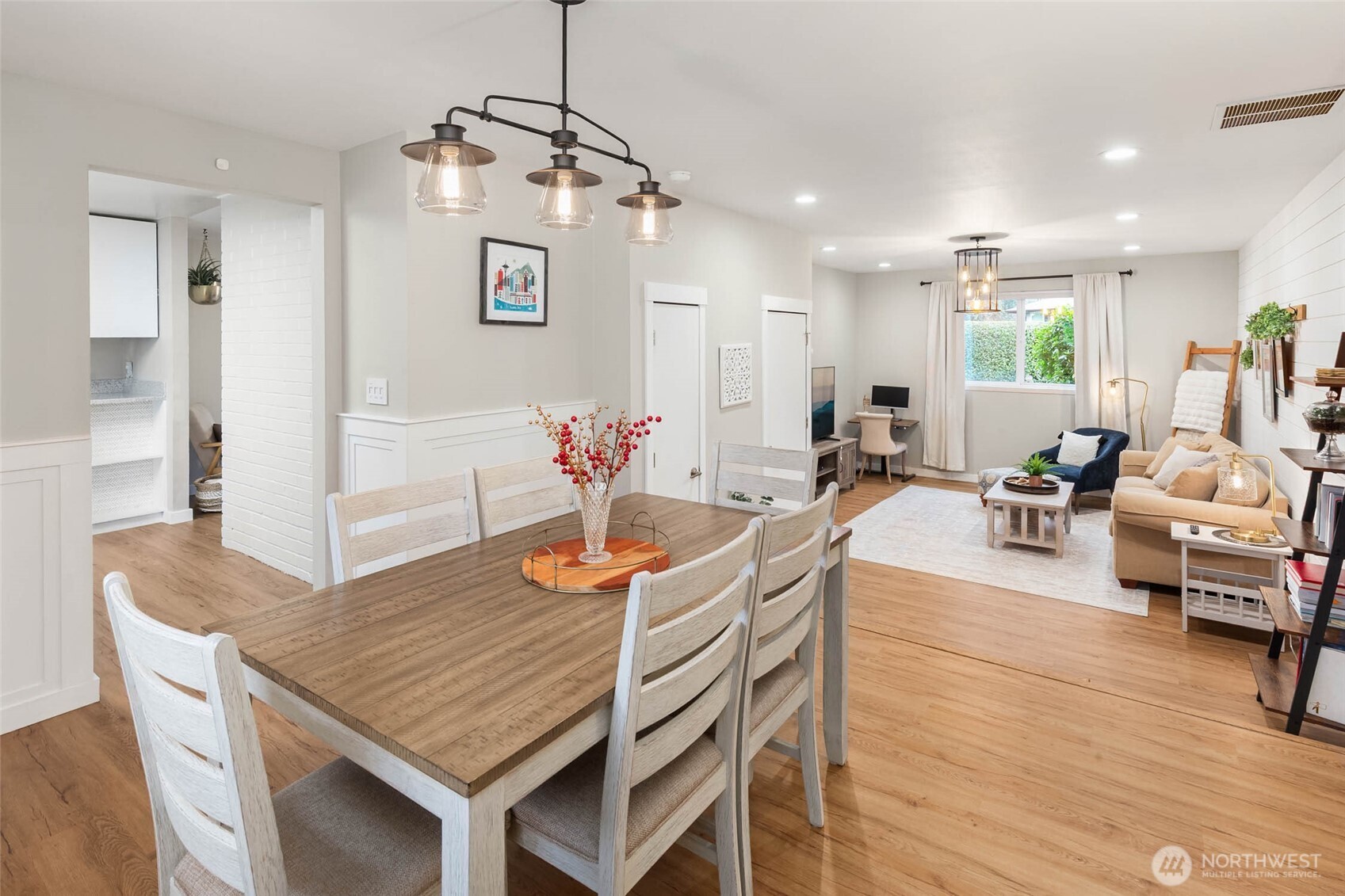 4726 South Victor Street Seattle, WA 98178 - Photo 12 of 30 a living room with furniture and wooden floor