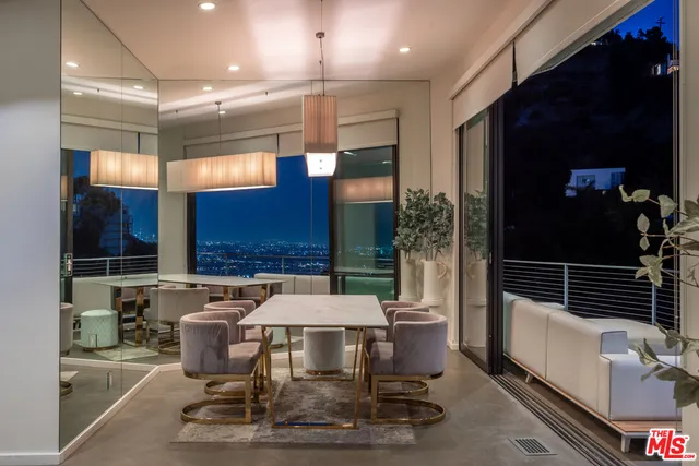 a outdoor space with furniture