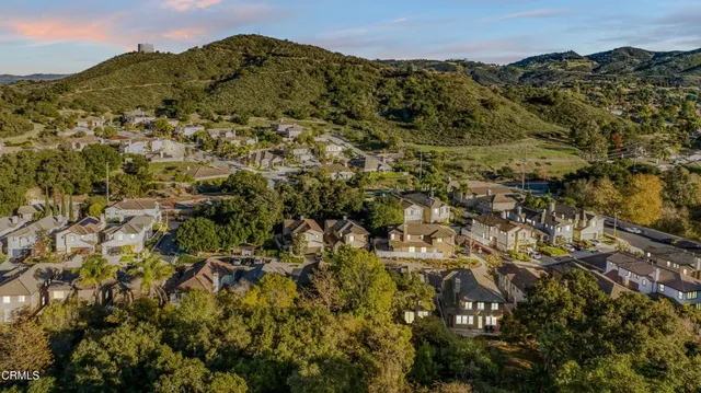 a view of city and mountain