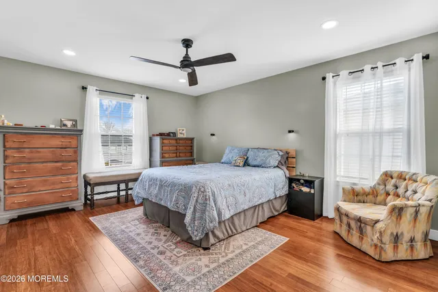 an aerial view of houses with yard