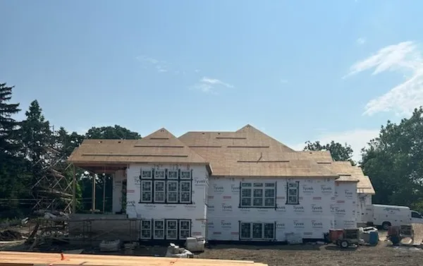 a front view of a house