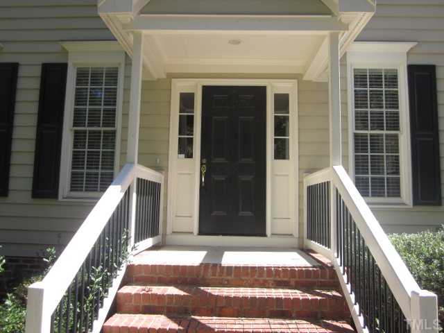 10024 Baileywick Road Raleigh, NC 27613 - Photo 2 of 25 Covered front porch, 4 bedroom, 2.5 baths, bonus and an office! First floor hardwoods, crown molding, updated lights, ceiling fans and newer carpet!