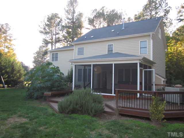 10024 Baileywick Road Raleigh, NC 27613 - Photo 3 of 25 Huge screened porch and huge two deck are great outdoor living space and wonderful for entertaining! Over looking professionally landscaped lot with wrought iron type fencing!