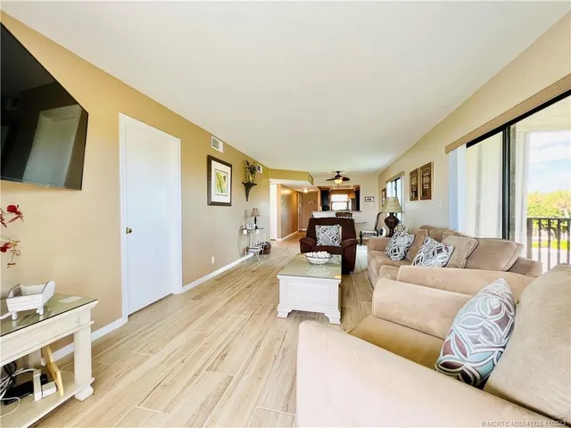 a view of balcony with furniture