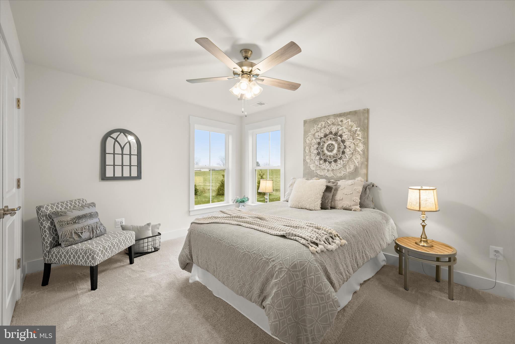 618 Deer Park Road Westminster, MD 21157 - Photo 39 of 57 a bedroom with a bed and a chandelier