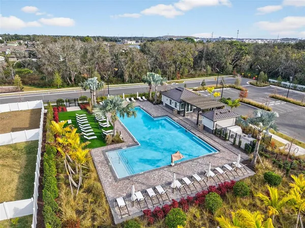 a view of a city from a terrace