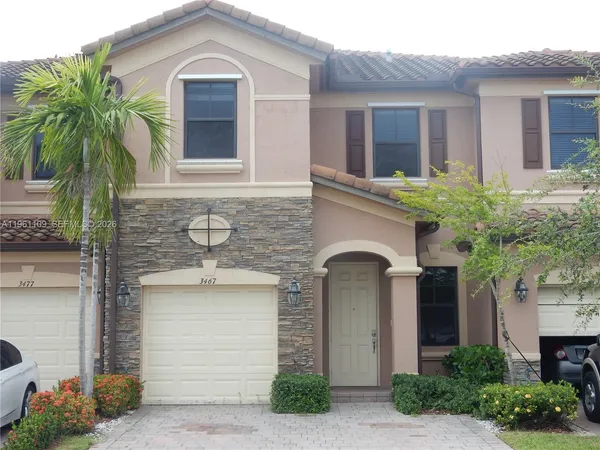 a front view of a house