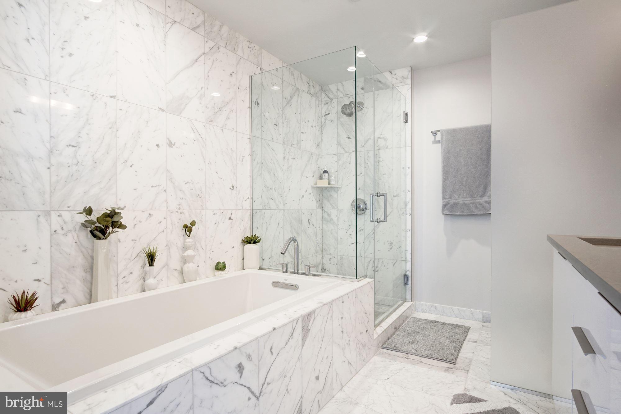 45 Sutton Square Southwest, Unit 1120 Washington, DC 20024 - Photo 18 of 39 Separate walk-in shower & soaking tub