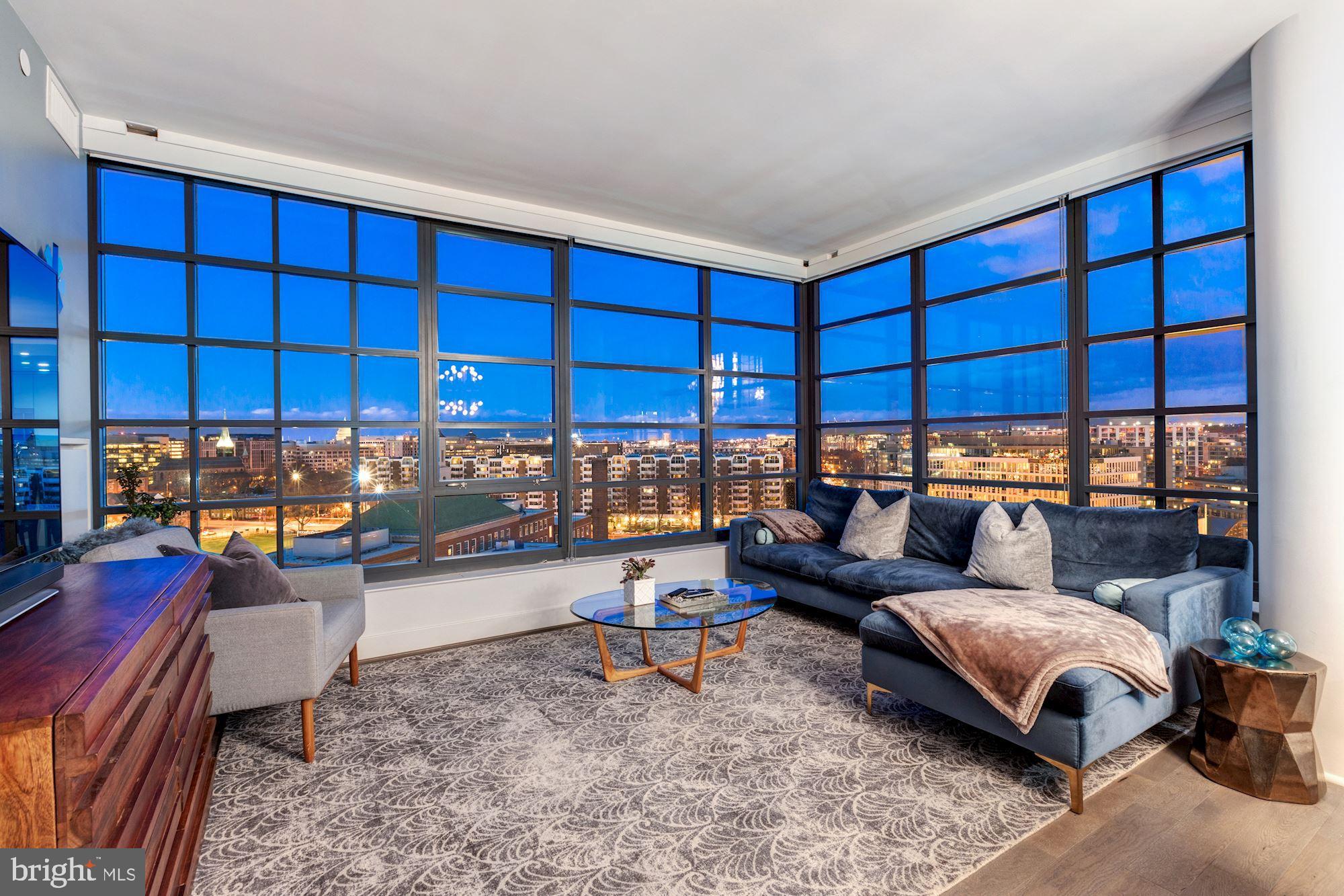 45 Sutton Square Southwest, Unit 1120 Washington, DC 20024 - Photo 22 of 39 Perched above the cityscape w/city lights