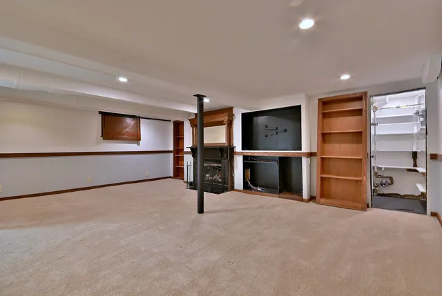 a room with a washer and dryer