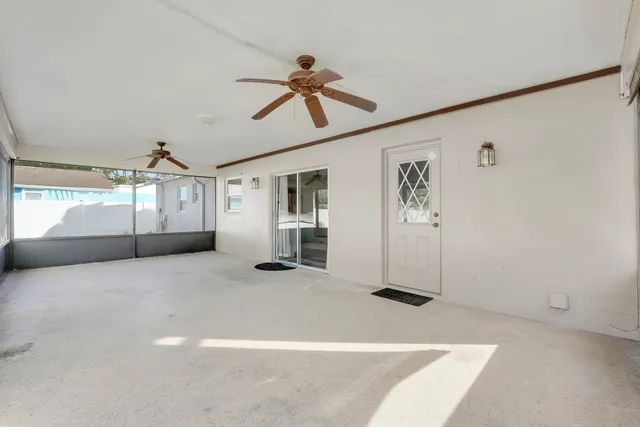 a view of a hallway with closet