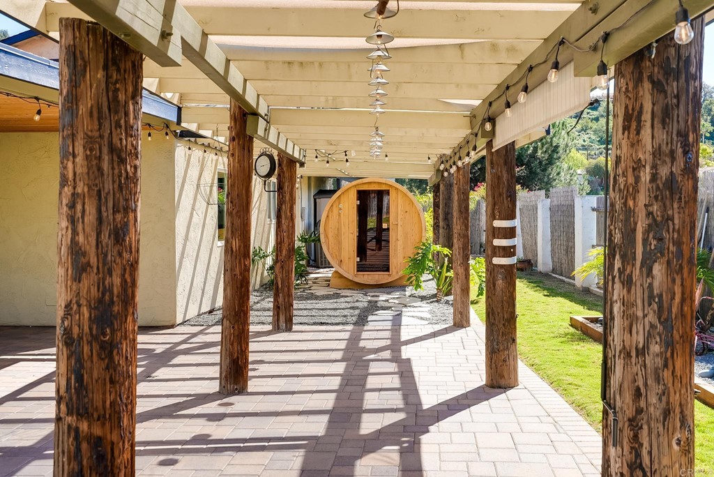 225 Hypoint Place Escondido, CA 92027 - Photo 48 of 63 a view of a porch with a door and a porch