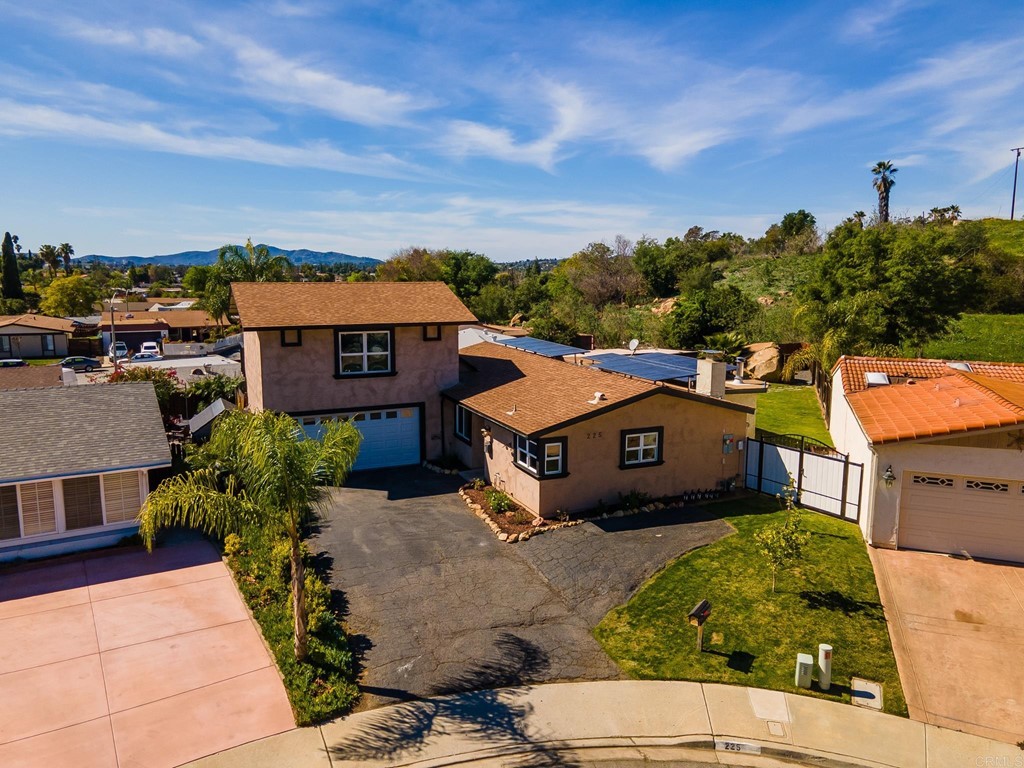 225 Hypoint Place Escondido, CA 92027 - Photo 55 of 63 an aerial view of a house with a garden
