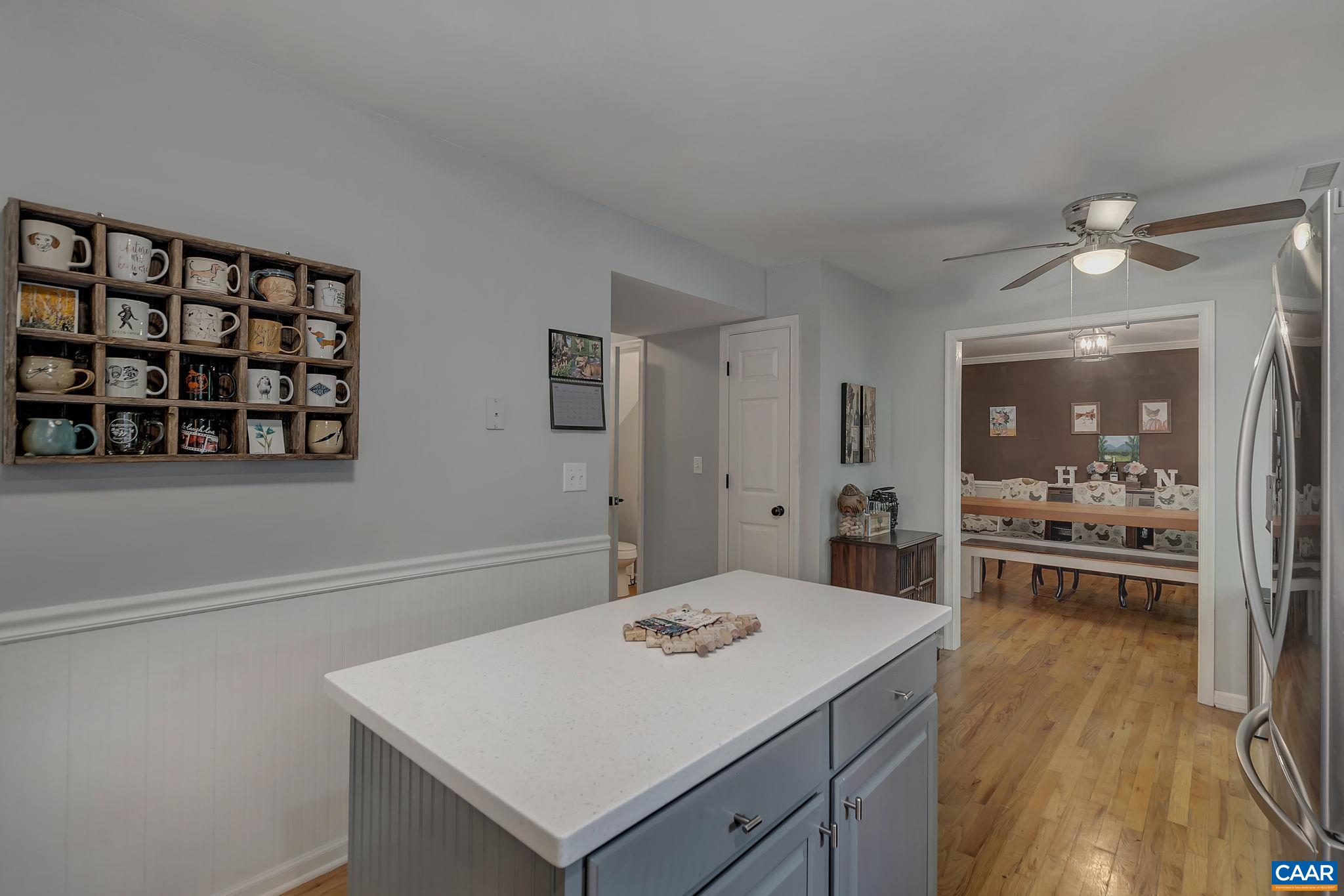 92 Riverside Drive Palmyra, VA 22963 - Photo 16 of 48 a view of kitchen island with wooden floor