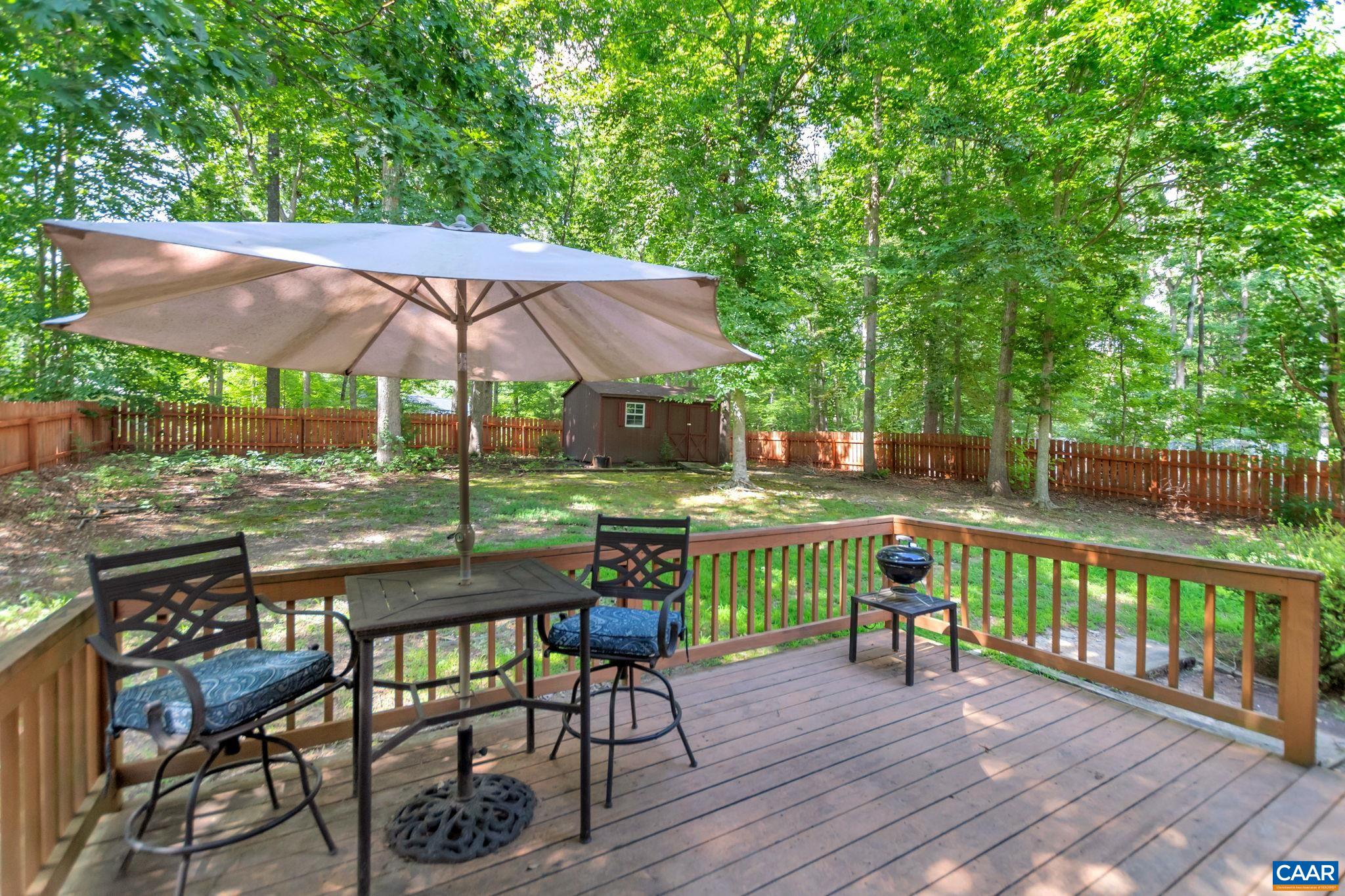 92 Riverside Drive Palmyra, VA 22963 - Photo 36 of 48 a view of a table and chairs under an umbrella